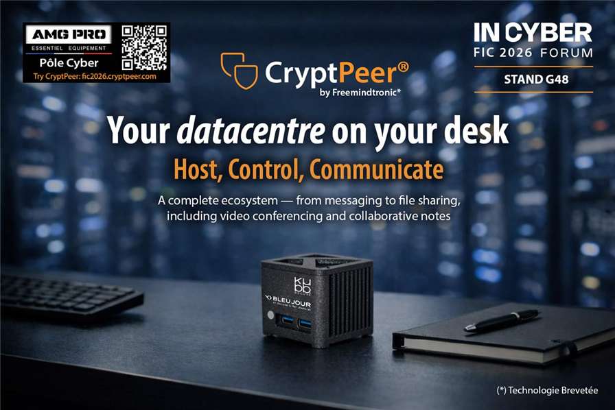 CryptPeer sovereign data privacy and secure collaboration solutions — FIC 2026 trade show stand G48, AMG PRO Cyber